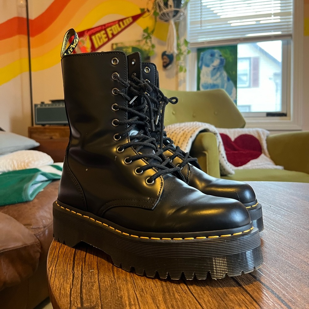 Dr. Martens Black Combat Boots